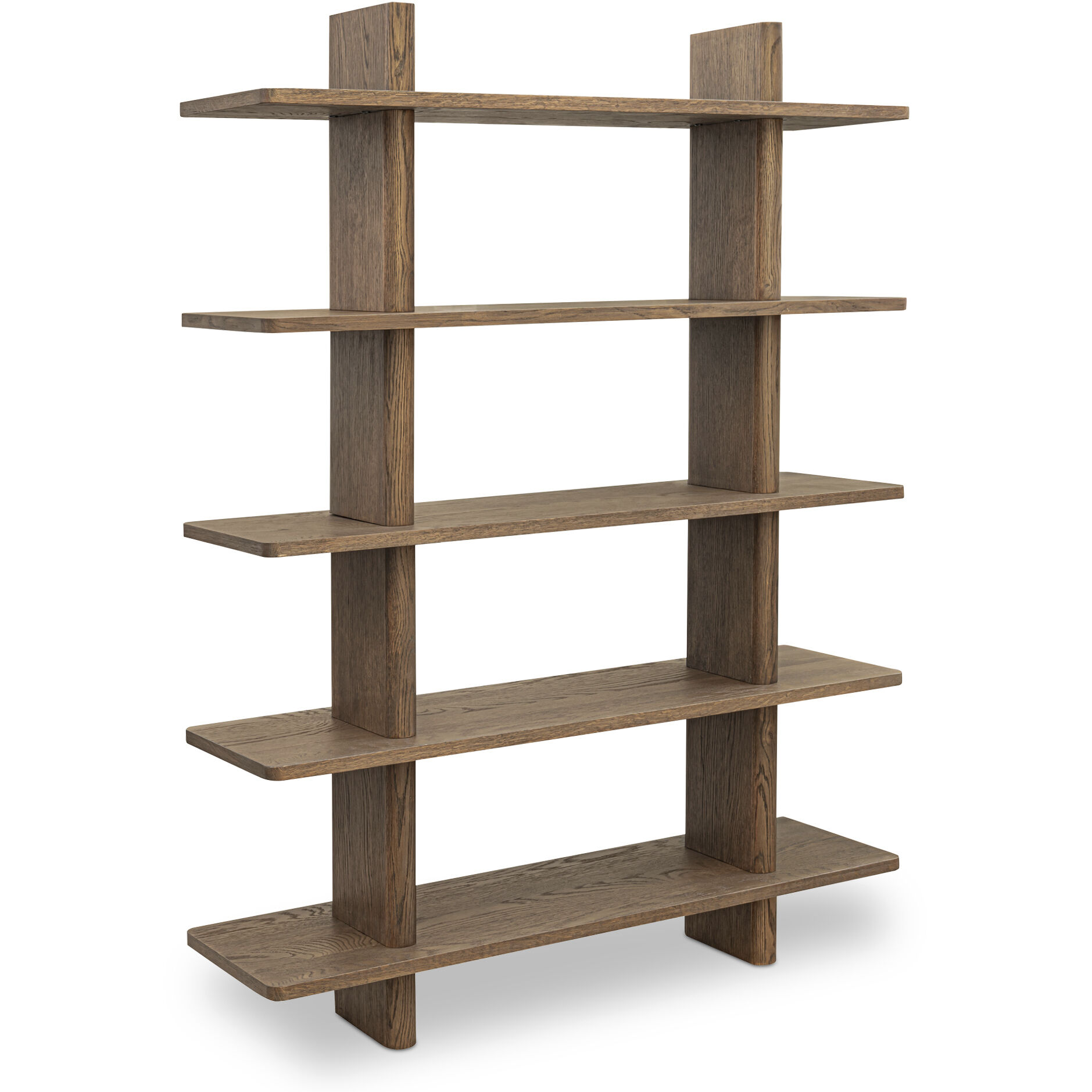 Casey Dark Brown Bookcase, Large